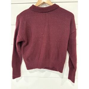 Sophie Rue Women's Girls Maroon Red Mock Turtle‎ Neck Sweater Size Small